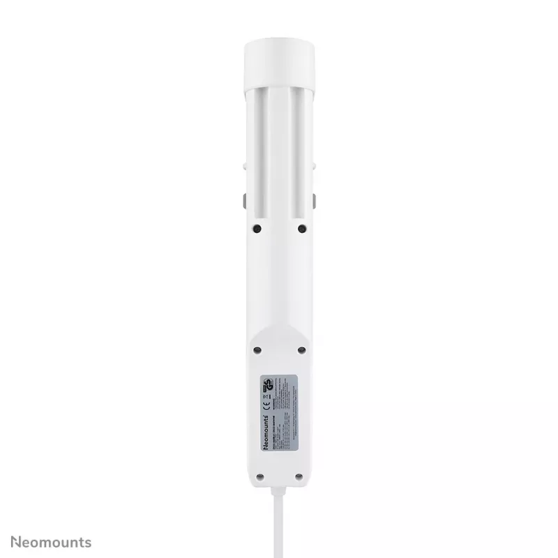 Neomounts DS22-840WH6 stalinis lizdas su spaustuvu, USB-C ir USB-A prievadais – greitasis įkrovimas
