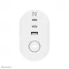 Neomounts DS22-840WH6 stalinis lizdas su spaustuvu, USB-C ir USB-A prievadais – greitasis įkrovimas