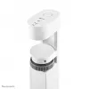 Neomounts DS22-840WH6 stalinis lizdas su spaustuvu, USB-C ir USB-A prievadais – greitasis įkrovimas