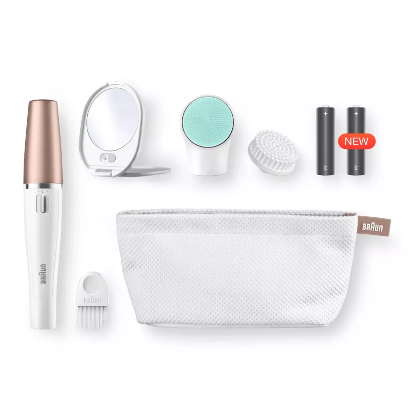 Veido epiliatorius Braun FaceSpa 851V Gold White