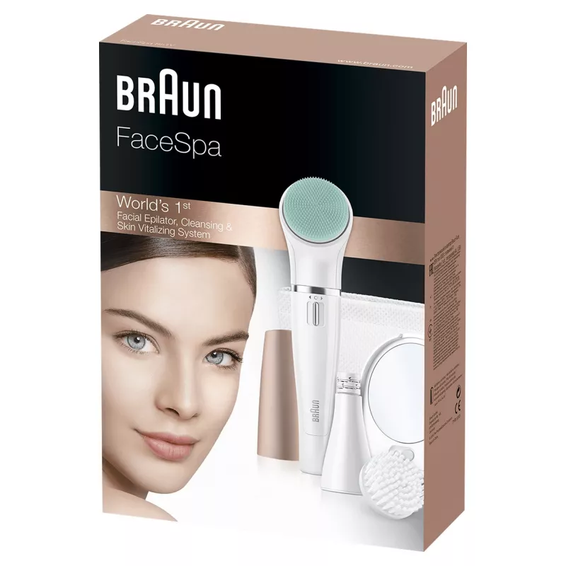 Veido epiliatorius Braun FaceSpa 851V Gold White
