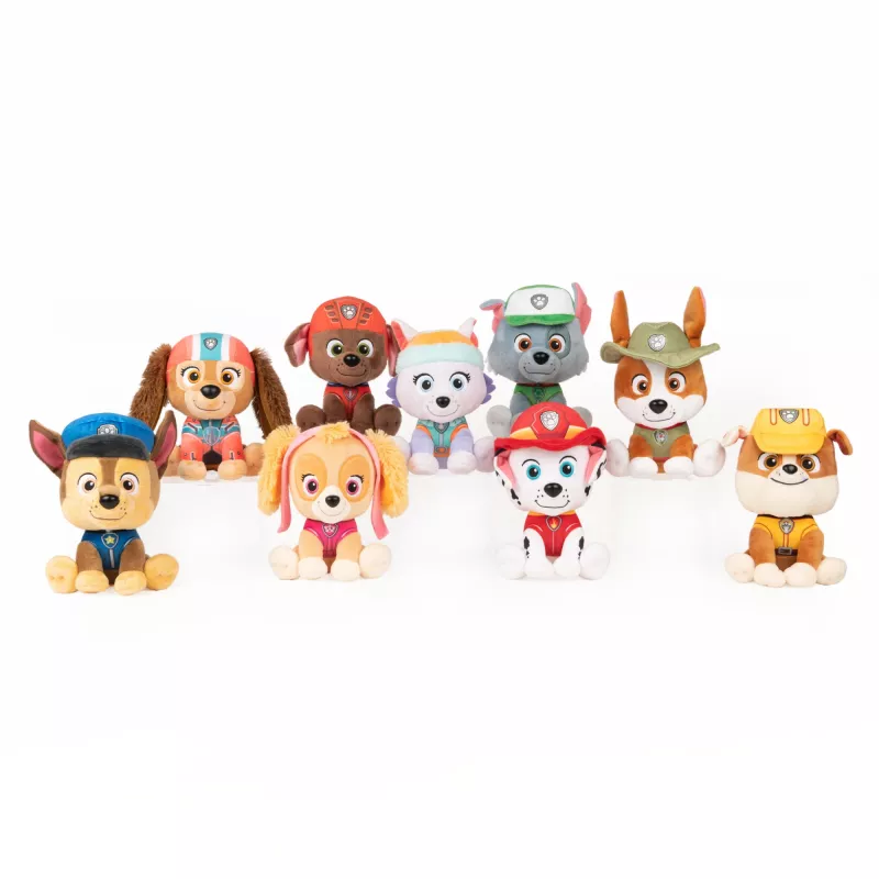 PAW Patrol GUND Tracker pliušinis šuniukas, oficialus žaislas iš populiaraus animacinio filmuko, minkštas gyvūnėlis vaikams nuo 1 metų, 6 col.