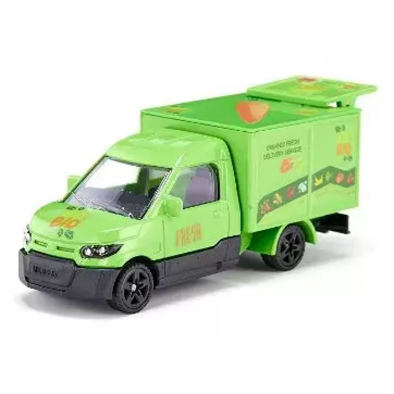 Siku Streetscooter Organic Fresh Delivery Service motorolerio modelis, surinktas, 1:50