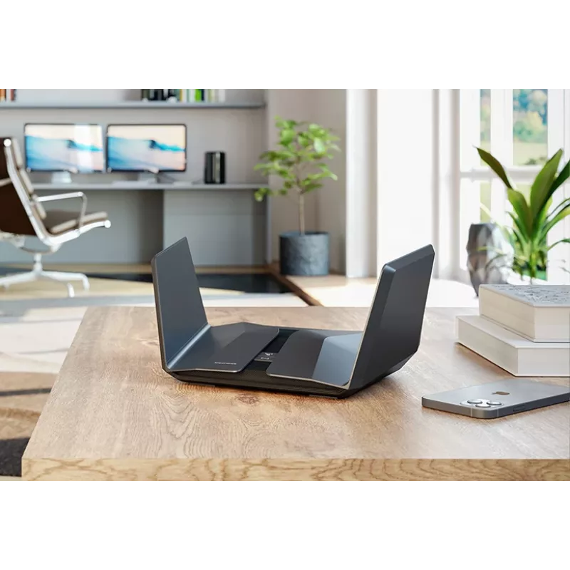 NETGEAR Nighthawk RAXE500 belaidis maršrutizatorius Gigabit Ethernet Tri-band (2,4 GHz / 5 GHz / 6 GHz) juodas