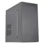 Aerocool CS108BKV1 Kompaktiška Micro ATX PC korpusas, aliuminio šlifuotas, 80 mm ventiliatorius, juodas