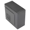 Aerocool CS108BKV1 Kompaktiška Micro ATX PC korpusas, aliuminio šlifuotas, 80 mm ventiliatorius, juodas