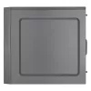 Aerocool CS108BKV1 Kompaktiška Micro ATX PC korpusas, aliuminio šlifuotas, 80 mm ventiliatorius, juodas