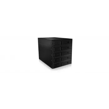 ICY BOX IB-565SSK 3x 5,25 col. saugojimo diskų dėklas Juodas