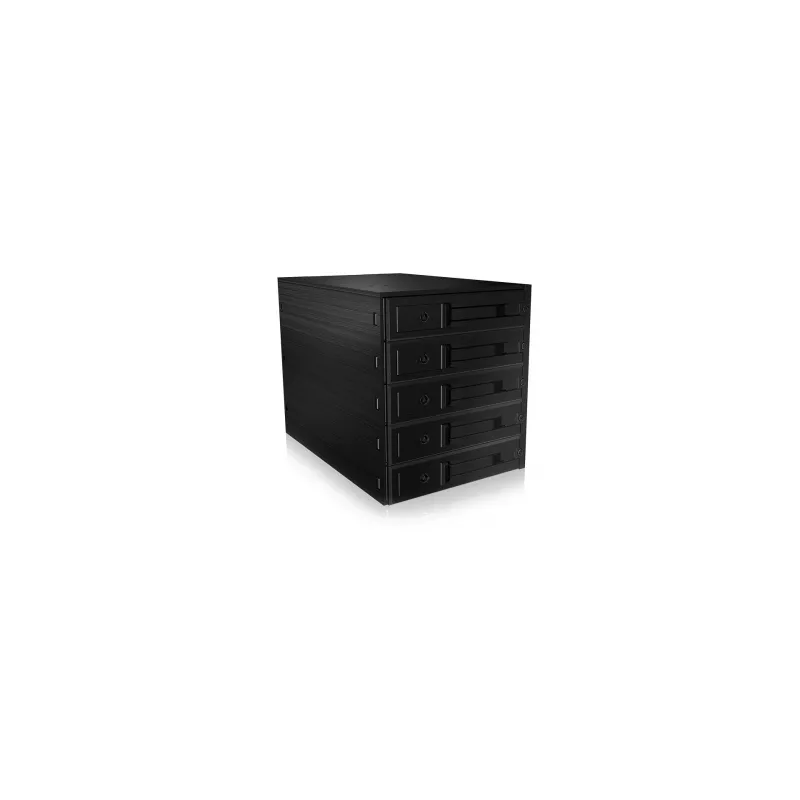 ICY BOX IB-565SSK 3x 5,25 col. saugojimo diskų dėklas Juodas