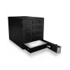 ICY BOX IB-565SSK 3x 5,25 col. saugojimo diskų dėklas Juodas