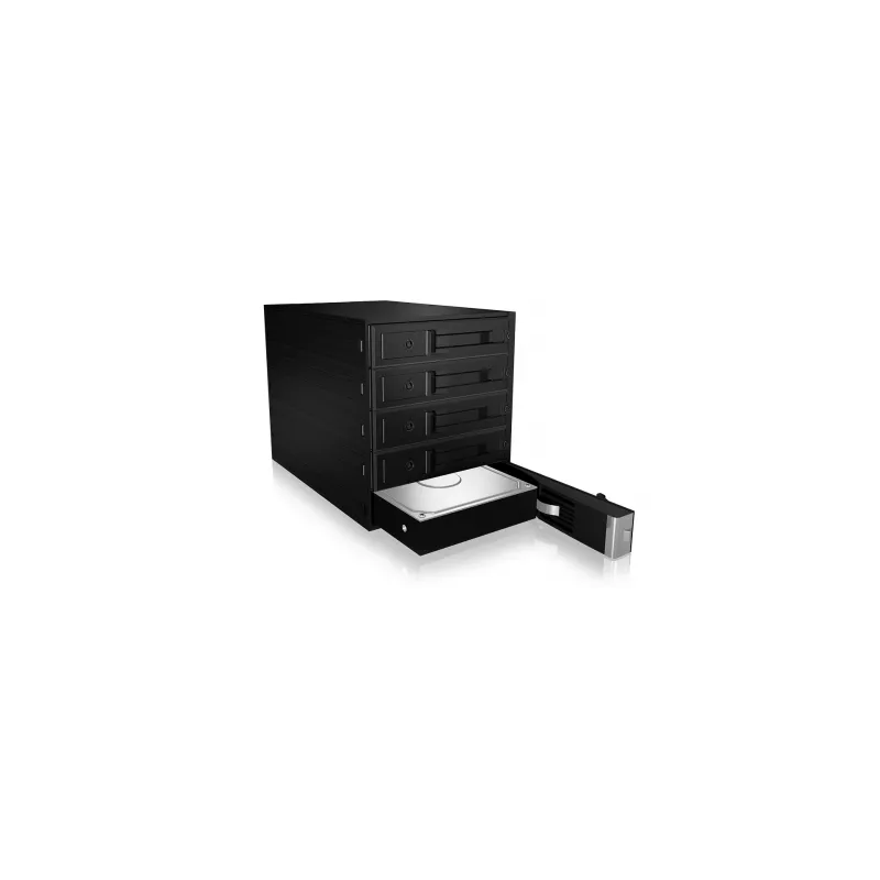 ICY BOX IB-565SSK 3x 5,25 col. saugojimo diskų dėklas Juodas