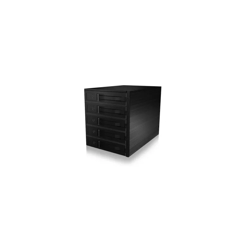 ICY BOX IB-565SSK 3x 5,25 col. saugojimo diskų dėklas Juodas