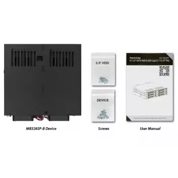 Disk Array Icy Dock MB326SP-B 0 TB Rack 1U Juoda