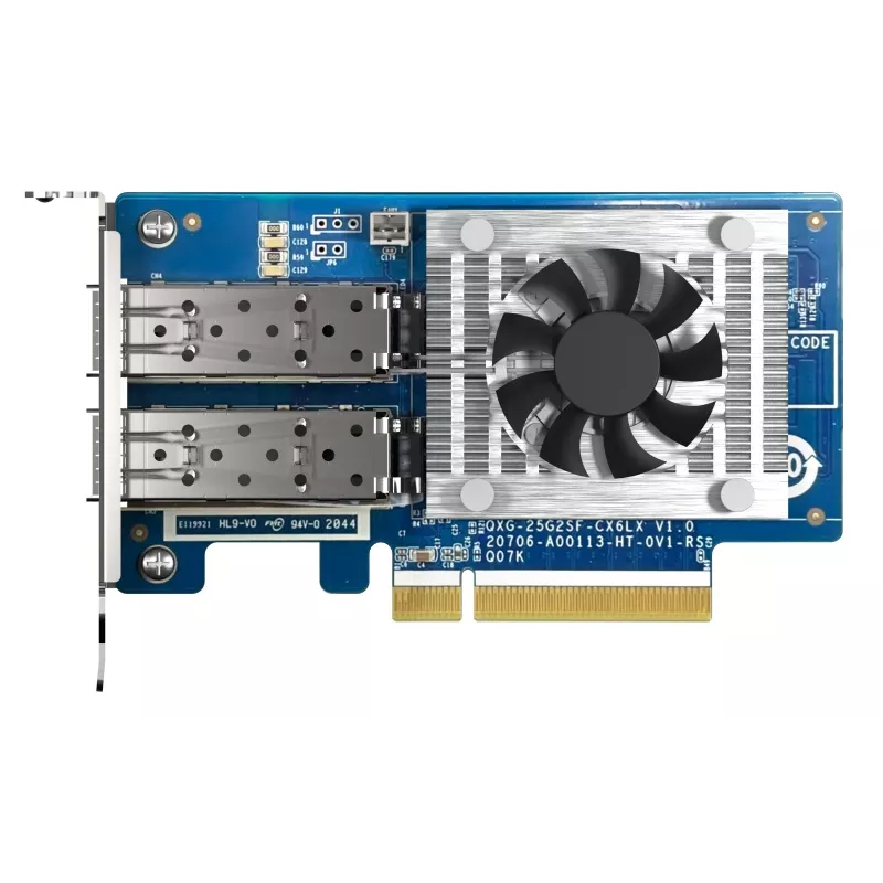 QNAP QXG-25G2SF-CX6 tinklo plokštė Vidinė Šviesolaidinė 25000 Mbit/s