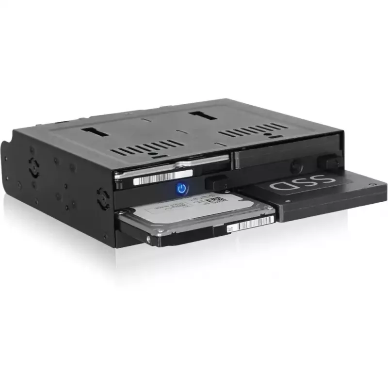nuimamas rėmas icy dock MB014SP-B R1 juodas — 1x 3,5 colio SATA diskų dėžė, suderinamas su karštuoju keitimu