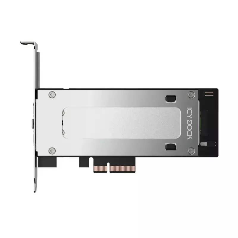 PCIe NVMe M.2 adapterio kortelė icy dock MB840M5P-B, juoda/sidabrinė