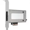 PCIe NVMe M.2 adapterio kortelė icy dock MB840M5P-B, juoda/sidabrinė