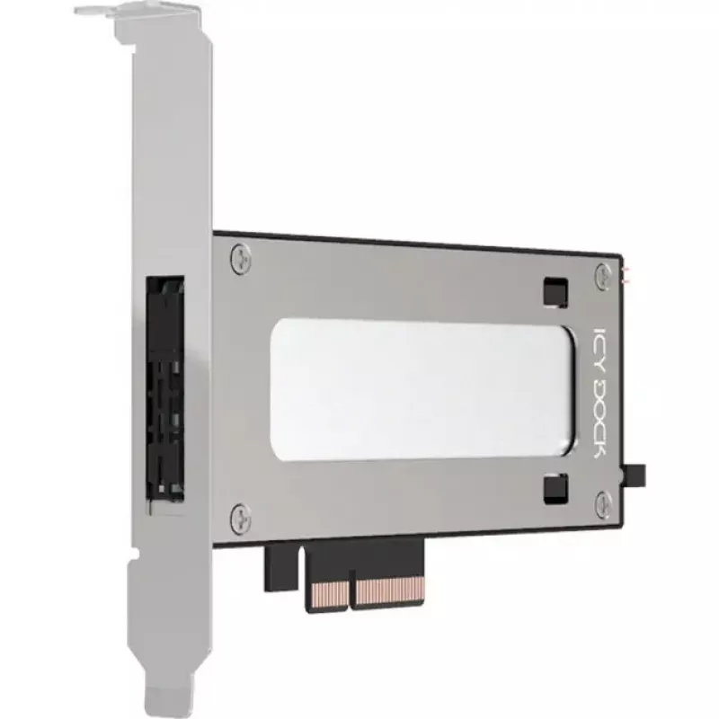 PCIe NVMe M.2 adapterio kortelė icy dock MB840M5P-B, juoda/sidabrinė