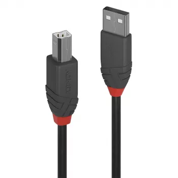 „Lindy“ 3 m USB 2.0 A tipo–B tipo laidas, „Anthra Line“