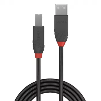 „Lindy“ 3 m USB 2.0 A tipo–B tipo laidas, „Anthra Line“