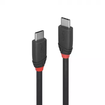 Lindy 1,5 m USB 3.2 C tipo į C tipo kabelis, 20 Gbps, juoda linija
