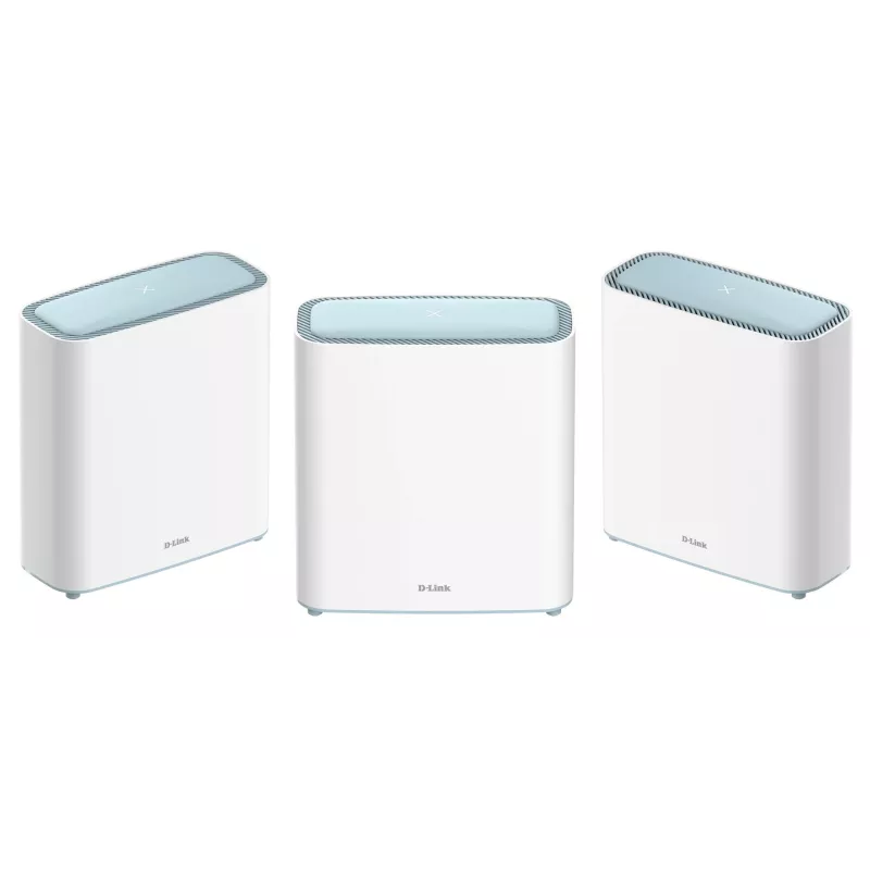 D-Link EAGLE PRO AI AX3200 tinklo sistema (3 vnt.), balta, vidinė, tinklo sistema, maitinimas, būsena, 740 m², dviejų juostų (2,4 GHz / 5 GHz)