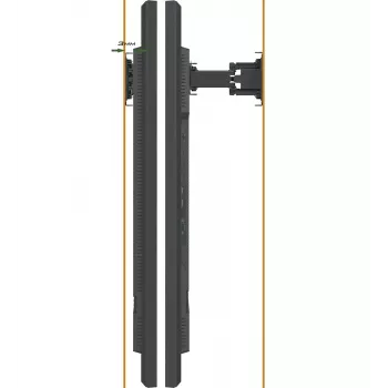iiyama MD-WM0001 reklaminio ekrano laikiklis 165,1 cm (65 col.) Juodas