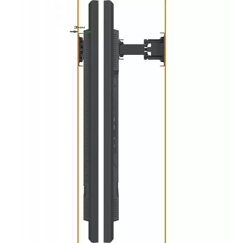 iiyama MD-WM0001 reklaminio ekrano laikiklis 165,1 cm (65 col.) Juodas