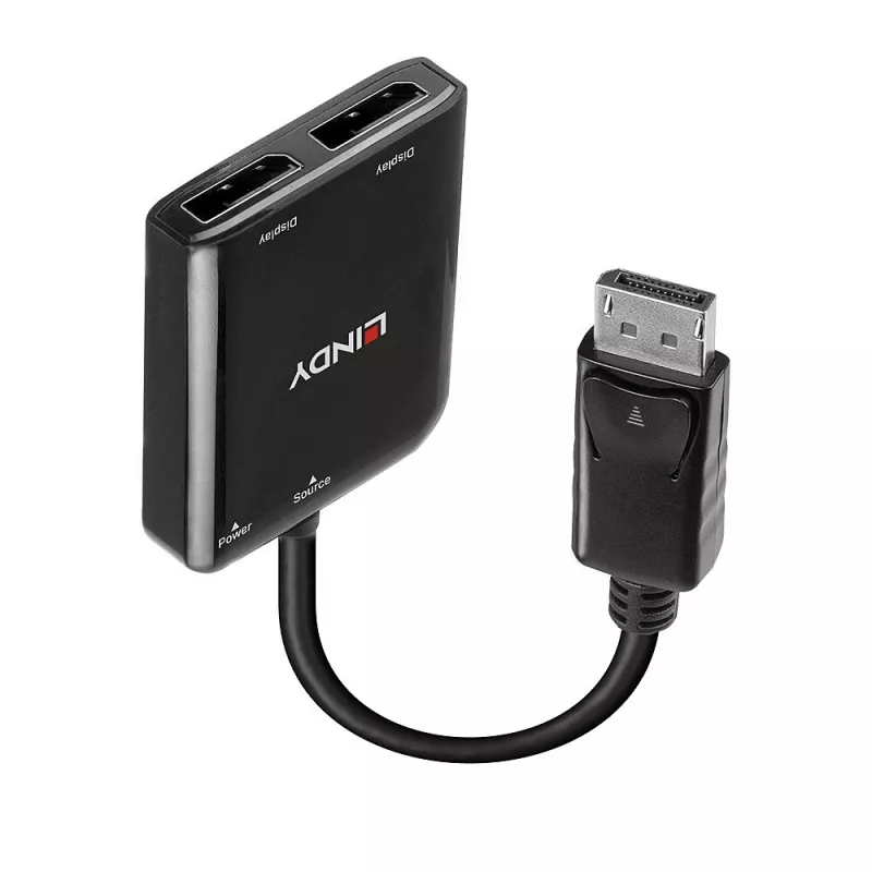 Lindy 38430 sąsajos šakotuvas DisplayPort 21600 Mbit/s juodas