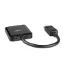 Lindy 38430 sąsajos šakotuvas DisplayPort 21600 Mbit/s juodas