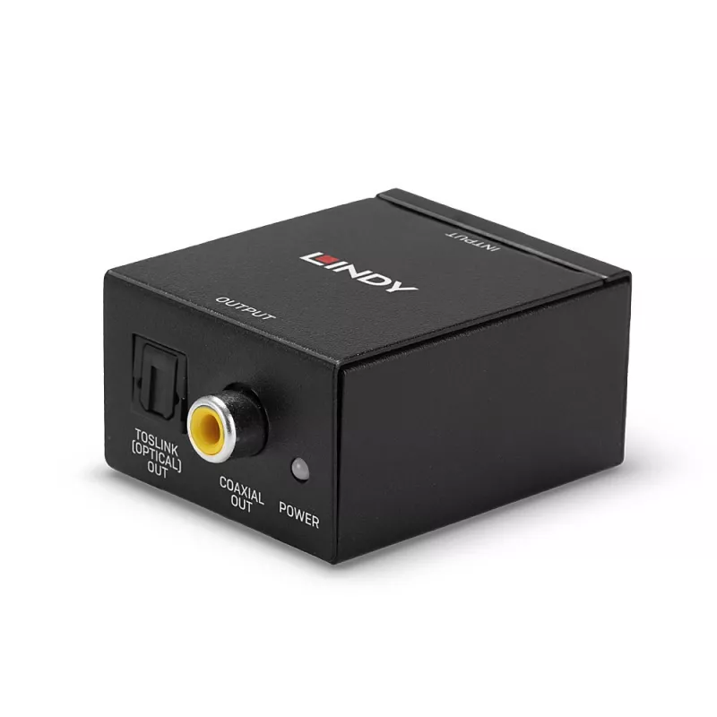 Phono į TosLink (optinį) ir bendraašį ADC Lindy 70309