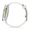Išmanusis laikrodis IFIT ICON Forerunner 970 — 1,4 colio (3,56 cm) AMOLED 454×454, GPS, Wi‑Fi, titano korpusas, silikoninis dirželis (balta/geltona), 56 g