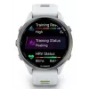 Išmanusis laikrodis IFIT ICON Forerunner 970 — 1,4 colio (3,56 cm) AMOLED 454×454, GPS, Wi‑Fi, titano korpusas, silikoninis dirželis (balta/geltona), 56 g