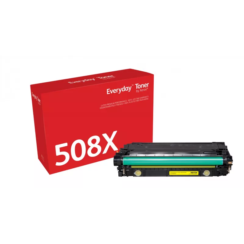 Everyday™ geltonas dažiklis (toneris) pagal Xerox, suderinamas su HP 508X (CF362X), didelės talpos