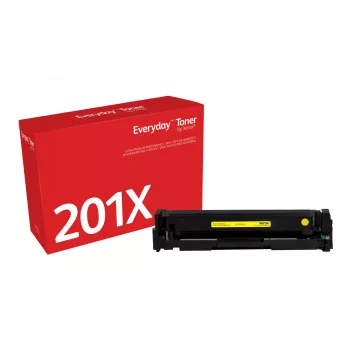 “Everyday™” geltonas dažų miltelių kasetė, „Xerox“, suderinama su „HP 201X“ (CF402X), didelės talpos