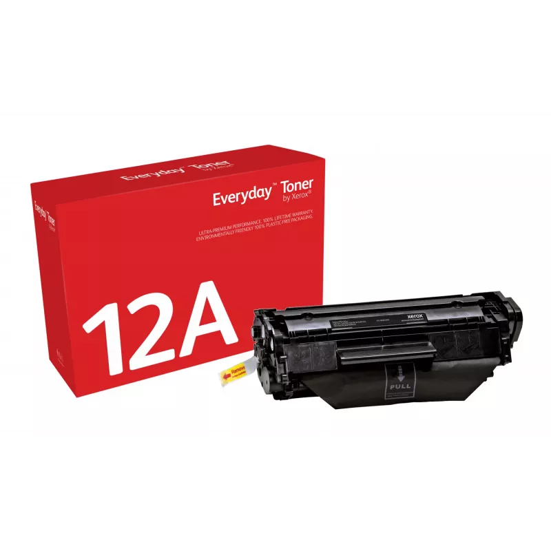 Everyday™ juodas dažiklis, suderinamas su HP 12A (Q2612A), standartinės talpos