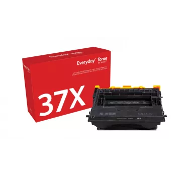 „Everyday™“ juodas dažų miltelių kasetė, suderinama su HP 37X (CF237X), didelės talpos