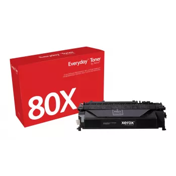 „Everyday™“ juodas dažų miltelių kasetė, suderinama su HP 80X (CF280X), didelės talpos