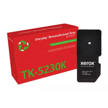 Kasdieninis™ juodas perdirbtas Xerox dažų miltelių kasetė, suderinama su Kyocera TK-5230K, standartinės talpos