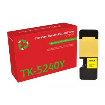Everyday™ Geltona Remanufactured Toner by Xerox, suderinamas su Kyocera TK-5240Y, standartinės talpos