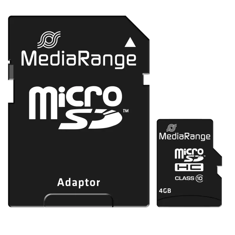Atminties kortelė MediaRange 4 GB MicroSDHC Class 10 MR956