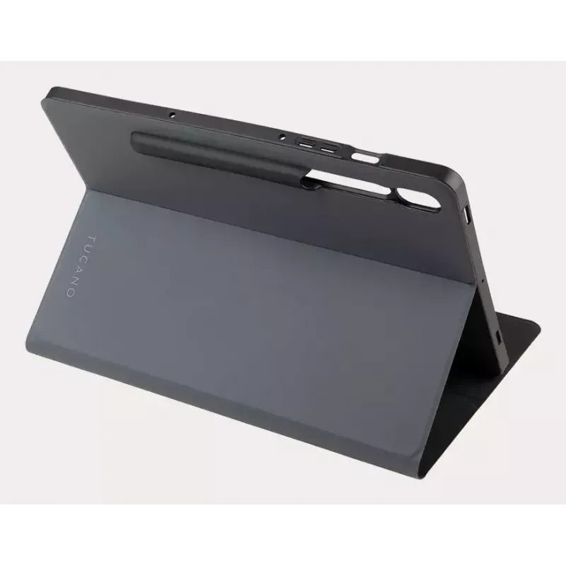 Dėklas-knygelė Tucano 189305 Samsung Galaxy Tab S9+ 12.4, pilkas
