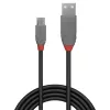 Lindy 1 m USB 2.0 A tipo į Micro-B kabelis, Anthra Line