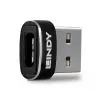 USB 2.0 žemo profilio A tipo į C tipo adapteris Lindy 41884