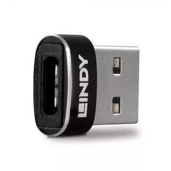 USB 2.0 žemo profilio A tipo į C tipo adapteris Lindy 41884