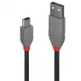 Lindy 3m USB 2.0 Type A į Mini-B kabelis, Anthra Line