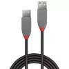 Lindy 1 m USB 2.0 Type A ilginamasis kabelis, Anthra Line