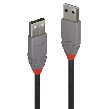 Lindy 1 m USB 2.0 Type A į A kabelis, Anthra Line