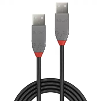 Lindy 1 m USB 2.0 Type A į A kabelis, Anthra Line