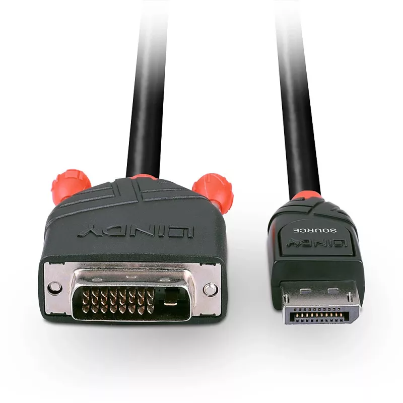 Lindy 2 m DisplayPort į DVI-D kabelis